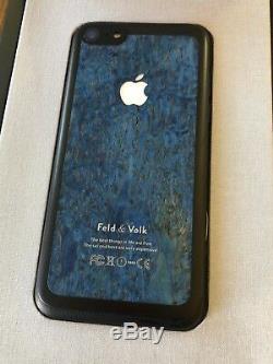 Genuine Feld & Volk Hadoro iPhone 7 Dark Blue Wood Extremely RARE SOLD OUT NEW