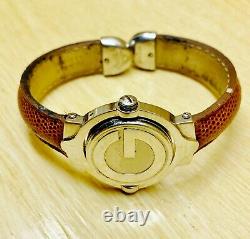 Gucci 6600l Twirl Dial Womens Reversible Watch 100% Authentic & Extremely Rare