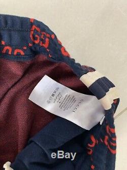 Gucci Jacquard Track Bottoms Red/Blue Small EXTREMELY RARE