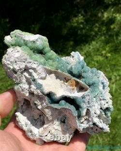 HIGH END NEW FIND HUGE EXTREMELY VERY, VERY RARE BLUE Wavellite Arkansas