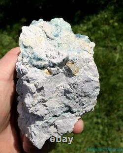 HIGH END NEW FIND HUGE EXTREMELY VERY, VERY RARE BLUE Wavellite Arkansas