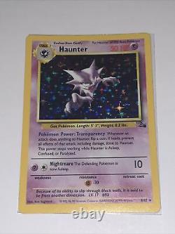 Haunter Fossil 6/62 Blue Stain Error Misprint Holo Print Bleed. Extremely Rare