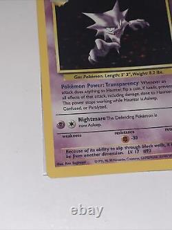 Haunter Fossil 6/62 Blue Stain Error Misprint Holo Print Bleed. Extremely Rare