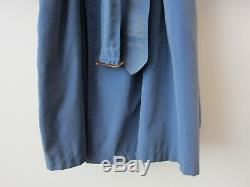 Hermes French Blue Silk Trenchcoat, extremely rare piece, super light