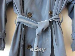 Hermes French Blue Silk Trenchcoat, extremely rare piece, super light