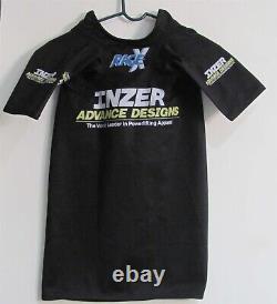 Inzer Rage X Bench Shirt Size 42 Black (LN) Extremely Rare Blue Logo