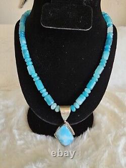 JAY KING Hemimorphite Pendant & Necklace, Sterling Silver EXTREMELY RARE