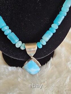 JAY KING Hemimorphite Pendant & Necklace, Sterling Silver EXTREMELY RARE