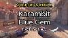 Karambit Blue Gem Factory New Fn Skin Showcase Animation Counter Strike 2 Cs2