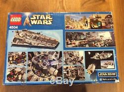 LEGO STAR WARS MILLENNIUM FALCON 4504 (EXTREMELY RARE Redesign) Light Blue Box
