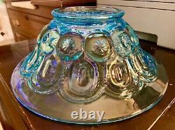LG Wright 1930s Extremely RARE Moon & Star Ice or Light Blue 11 Bowl MINT