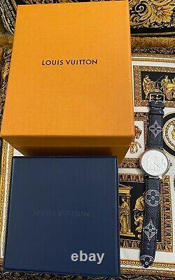 LOUIS VUITTON Tambour Slim Savannah Q2D07 Watch Extremely RARE Limited Collector