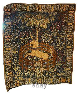 La Licorne Captive Medieval Wall Tapestry Unicorn Art Extremely Rare