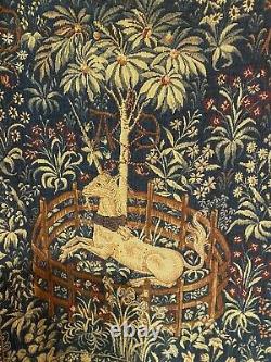 La Licorne Captive Medieval Wall Tapestry Unicorn Art Extremely Rare