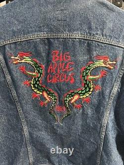 Lee Rider 46 Denim Jacket Men's Vintage Big Apple Circus Extremely Rare