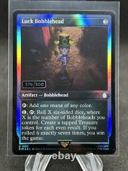MTG Fallout Luck Bobblehead Serialized /500 Fallout Extremely Rare Mint EDH