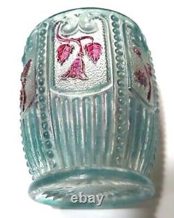 Maine Toothpick Holder, Stained, Us Glass, 1899, Extremely Rare, No Damage