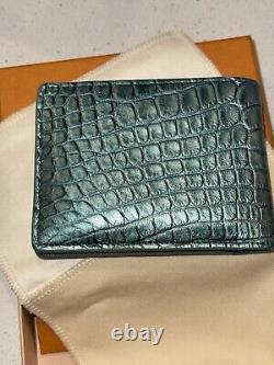 Men's Louis Vuitton Wallet EXTREMELY RARE Alligator & Goat Leather