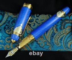 Michel Perchin Star of India LE Deep Blue Fountain Pen (#06-25) EXTREMELY RARE