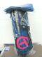 NEW Cameron CIRCLE T BLUE and PINK WAVE Stand Bag + Extremely Rare TRAVEL CASE
