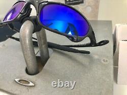 NEW IN BOX Extremely Rare VINTAGE OAKLEY JULIET CARBON SAPPHIRE BLUE SKU#04-149
