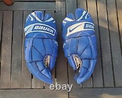 NHL Marcus Naslund Nike Bauer Vapor XXXX Hockey Gloves Pro Stock Extremely Rare