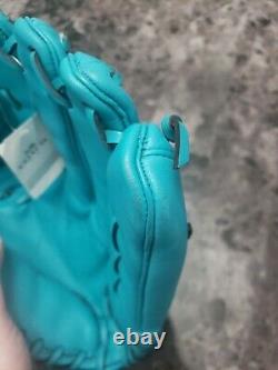 NWT $350 Extremely Rare Coach Turquoise Leather Baseball Glove F55699 (damaged)