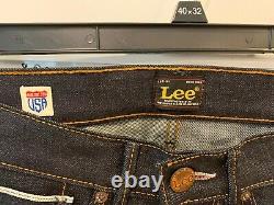 NWT Lee 101B USA Contoured Slim KC Wet selvedge MADE IN USA 28/34 Extremely Rare