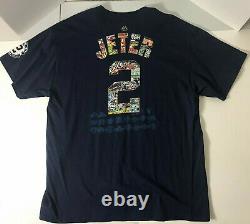 NY Yankees T-Shirt Vintage Derek Jeter Size XL Majestic Navy Extremely Rare CPT