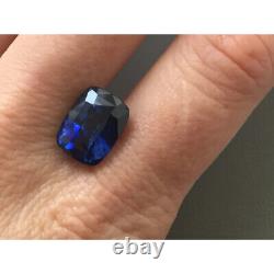 Natural Extremely Rare Unheated Blue Sapphire Cushion-shape 7.58cts with GRSR