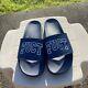 Navy Blue FUCT Slides Size 11 EXTREMELY RARE ftp 90s Streetwear