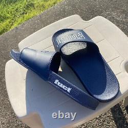 Navy Blue FUCT Slides Size 11 EXTREMELY RARE ftp 90s Streetwear