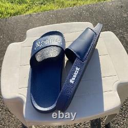 Navy Blue FUCT Slides Size 11 EXTREMELY RARE ftp 90s Streetwear