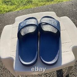 Navy Blue FUCT Slides Size 11 EXTREMELY RARE ftp 90s Streetwear