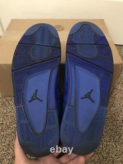 Nike Air Jordan 4 Flyknit Hyper Royal Blue 2019 Size 14 Mens Extremely Rare
