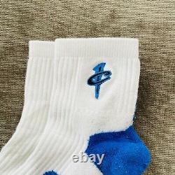 Nike Air Penny Low Elite White Blue Socks Mens L 8-12 EXTREMELY RARE