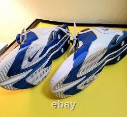 Nike Shox Flight 2003 Basketball Shoes White Blue Mens Sz 16 1/2 Extremely Rare