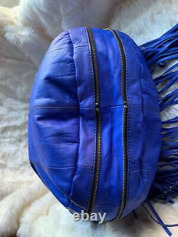 OrYANY Angie Leather Shoulder Bag Purs Fringe Extremely Rare Color Italian