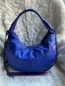 OrYANY Angie Leather Shoulder Bag Purs Fringe Extremely Rare Color Italian
