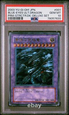 PSA 10 Blue Eyes Ultimate Dragon Ultimate Rare SDX-001 Structure Deck Deluxe