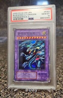 PSA 10 GEM MINT Blue Eyes Ultimate Dragon Yu-Gi-Oh! 2000 Premium Pack 3 P3-01