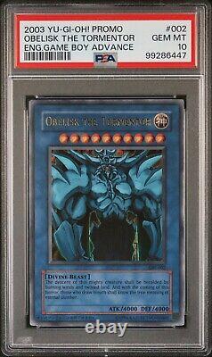 PSA 10 Gem Mint Obelisk the Tormentor GBI-002 Gameboy Ultra Rare YuGiOh