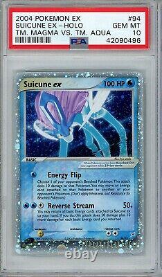 PSA 10 Gem Mint Suicune EX 94/95 EX Team Magma vs Aqua EX POKEMON