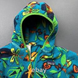 Patagonia Fleece Hoodie Boys 2T, Extremely Rare Jitterbug Print Collectors Item