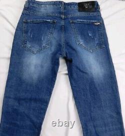 Philipp Plein Designer Men's Jeans Size 32x30 Extremely Rare Skull Embellished