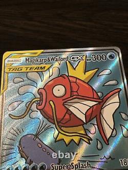 Pokemon Magikarp & Wailord GX Alternate Full Art Team Up 161/181