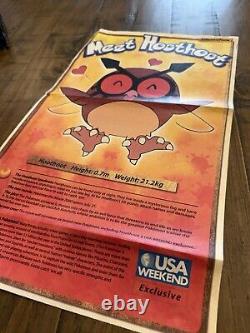 Pokemon Meet HootHoot Poster Vintage EXTREMELY RARE