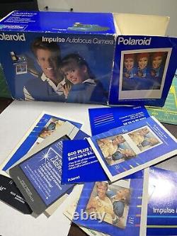 Polaroid impulse af Blue 600 With Original Box And Paperwork. EXTREMELY RARE