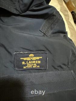 Polo Ralph Lauren Bomber Flight Jacket Patches Extremely Rare XL