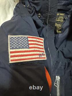 Polo Ralph Lauren Bomber Flight Jacket Patches Extremely Rare XL